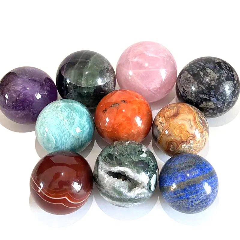 Wholesale Bulk Spiritual Natural Healing Gem Crystal Ball Quartz Crystal Ball Spheres For Feng Shui