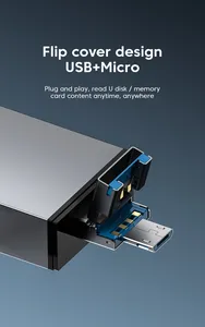 Lettore di schede <span class=keywords><strong>3.0</strong></span> <span class=keywords><strong>USB</strong></span> multifunzione 7-in-1 con interfaccia di tipo-C SD TF adattatore per chiavetta <span class=keywords><strong>USB</strong></span> compatibile con OTG
