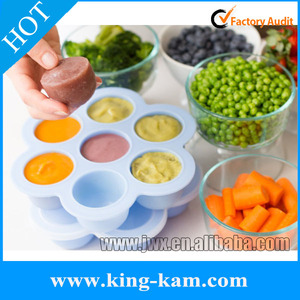 Kingkam Hot Bán Cấp Thực Phẩm Silicone Whiskey Ice Cube Tạo Tác Silicone Bé Thực Phẩm Tủ Đông Lưu Trữ Container Bé Ice Cube Tra - Product Image 5