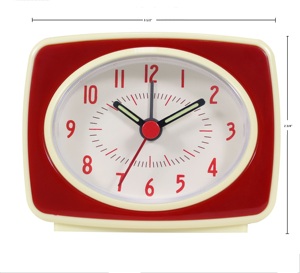 Orologio da tavolo di alta qualità e dal design unico con temporizzazione del puntatore luminoso funzione di promemoria del suono BB sveglia in plastica - Product Image 5