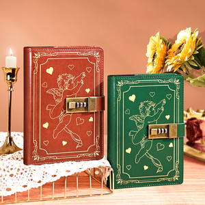 Cuaderno de bloqueo de contraseña de Ángel europeo transfronterizo de Venta caliente, diario elegante con bloqueo seguro, regalo en caja para diario - Product Image 4