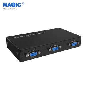 1080P Full HD Auto <strong>KVM</strong> VGA <strong>Switch</strong> <strong>2</strong> <strong>Input</strong> <strong>1</strong> <strong>Output</strong> USB2.0 HDMI Video Switcher Converter for Monitors Keyboard Mouse