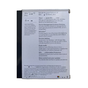 WIN 10プロフェッショナルUSB小売パッケージステッカー英語Win10 ProホームアクティベーションコードとシステムUSBカスタマイズ - Product Image 5