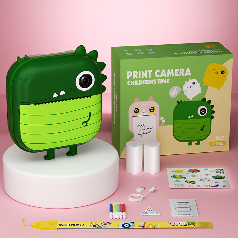 Dinosaure vert sans mémoire Caméra HD 4800 W + Dual Fr