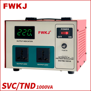 Tek fazlı Svc 1000 Watt voltaj sabitleyici 1kva 1.5kva 2000W röle veya Servo otomatik voltaj regülatörü Avr 2KW - Product Image 1