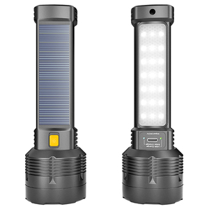 2025 <strong>Best</strong> Selling 1200mAh Usb Rechargeable Handheld Multi Functional <strong>Cheap</strong> Solar Led Torch Flash <strong>Light</strong> for Emergency Camping - Product Image 6