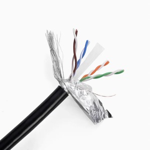 4 paia per esterni guaina doppia in rame solido cavo di rete 100m LAN per computer UTP cavo FTP CAT6 SFTP CAT6 0.56mm Shield - Product Image 1