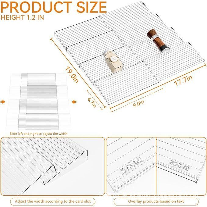 Small size - 4 pairs - 8 pieces - Condiment rack inside drawer