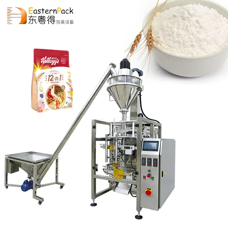 Imballaggio di riempimento sottovuoto completamente automatico latte in polvere per bambini bustina di farina di proteine di grano macchina imballatrice di latte in polvere