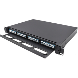 Máscara de montagem de rack, painel de remendo 1u 19 polegadas 96-192core de alta densidade odf mpo