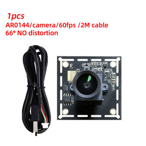 Módulo de cámara de obturador global USB Cable de 1M 60fps 100 ° sin distorsión AR0144 Cámara Industrial Captura móvil unidad USB gratis.