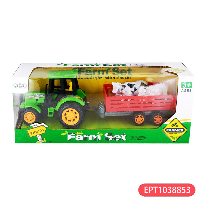 EPT1038853-Inertia fence farm car with cows and sheep(72pcs/ctn)