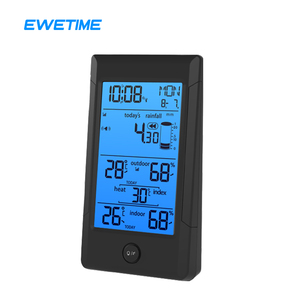 Barômetro digital, termômetro interno e externo estação meteorológica de lua alarme de tempo calendário visor colorido - Product Image 2
