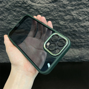 เคสโทรศัพท์แฟชั่นใสแบบแข็งกันกระแทกสำหรับ iPhone 15 Pro Max เคสปกป้องกล้อง - Product Image 4