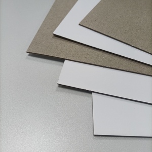 Single White Black Cardboard Padding <strong>Board</strong> Double Gray Edge Strip A4 Size 1mm 3mm Thickness <strong>PE</strong> Coating Material for Offset