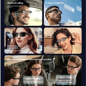 نظارات ذكية بإطار معدني متغير اللون، كاميرا 8 ميجابكسل للصور/الفيديو، ترجمة عالمية، مقاومة للماء IPX-5، تحكم باللمس - Product Image 5