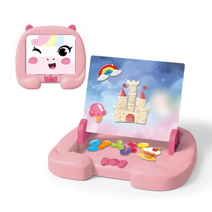 Toptan 3 in 1 çok fonksiyonlu çizim kurulu seti eğitim renk Doodle yazma ve manyetik çocuklar boyama oyuncak - Product Image 1
