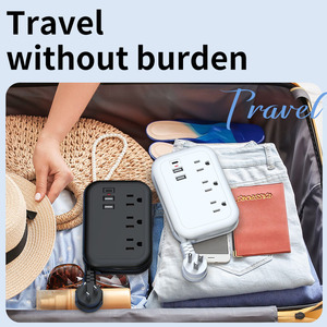 Enchufe múltiple eléctrico estándar de EE. UU. Más vendido 3 Vías + 2 USB + 1 enchufe de extensión de alta demanda tipo C - Product Image 5