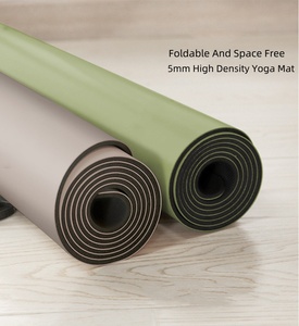 Üreticiden doğrudan 6mm PU kauçuk Yoga Mat koruyucu tabaka 5mm doğal kauçuk PU Yoga Mat