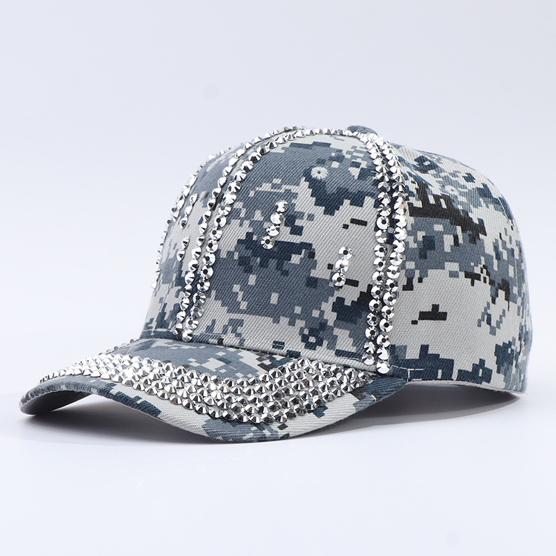 Strass franges gris bleu