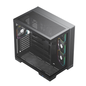 OEM Custom ATX Gaming Desktop Computer Case Torre media con panel frontal Vidrio templado Personalizado PC Computer Cabinet - Product Image 2
