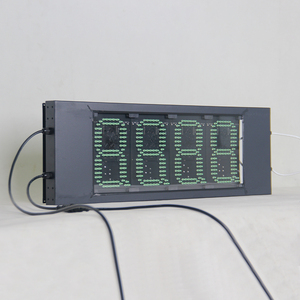 RS232/485 Одиночная цифровая светодиодная табличка для вывески цен на газ, электронная автостоянка, 7-сегментный светодиодный дисплей, светодиодное табло - Product Image 5