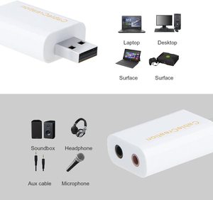 CableCreation <strong>USB</strong> Audio Adapter Sound <strong>Card</strong> <strong>USB</strong> to 3.5mm Headphone Jack Adapter - Product Image 4