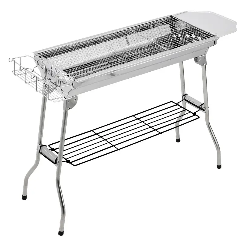 Grote Roestvrijstalen Barbecue Fornuis Camping Barbecue Fornuis Outdoor Opvouwbare Draagbare Barbecue Grill