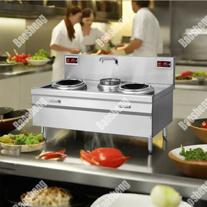 2022新款商用电磁炉15KW高效炒锅煎锅 - Product Image 1