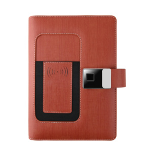 Diario personalizable con bloqueo de huella dactilar, cargador inalámbrico, Banco de energía, Notebook con tableta de dibujo - Product Image 1
