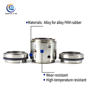 Nhà máy bán mô hình 202uu con dấu cơ khí cho Máy bơm nước thép không gỉ nhiệt độ cao và chịu mài mòn cao su FKM - Product Image 3