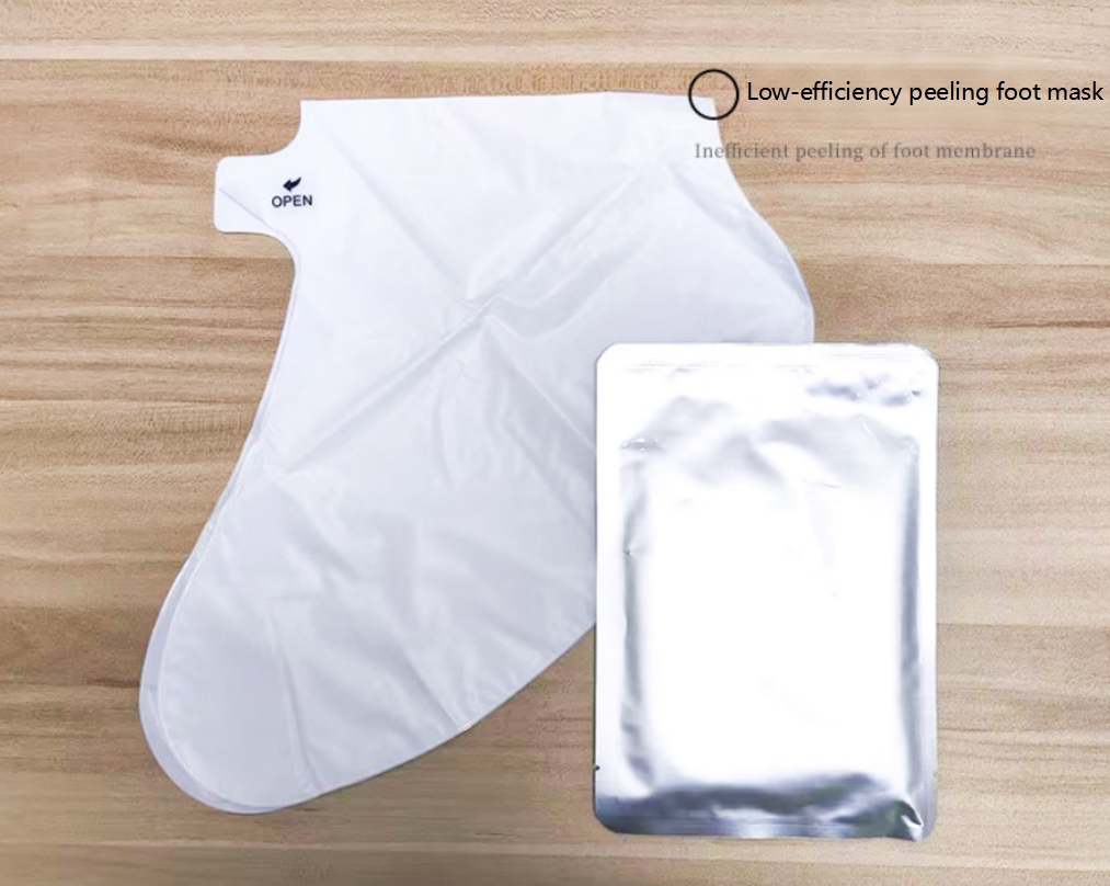 Masque exfoliant pour les pieds à faible efficacité