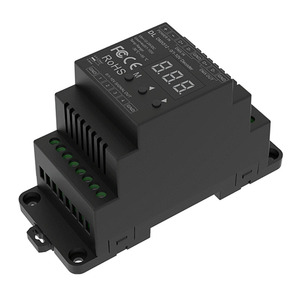 DL 0-10V a DMX Decoder DIN Rail Decoder 4 canali Display digitale numerico convertitore Dimmer DMX per RGB/RGBW striscia luminosa - Product Image 1