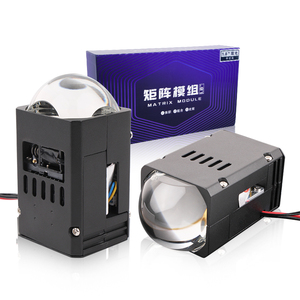 ไฟหน้า LED 1.8นิ้วเลนส์ไบ LED เมทริกซ์สำหรับ H1 H4 H7 CANbus H11 LED 9005เลเซอร์ Bi LED โปรเจคเตอร์เลนส์ไฟตัดหมอก - Product Image 1