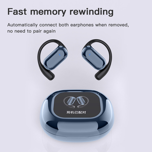 YYK-Q16s Pro OWS auricolari sportivi con schermo a colori Smart Multi-funzione auricolari Wireless con funzione di notifica dei messaggi