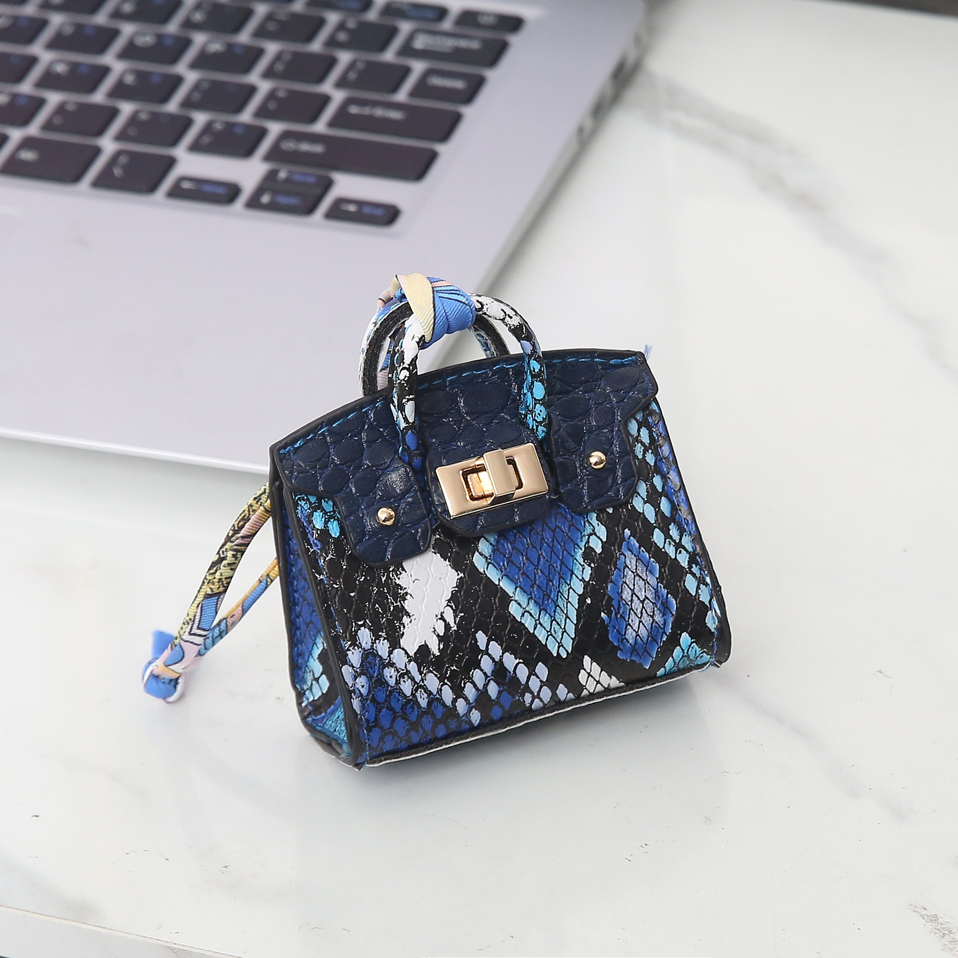 Borsa Snake House - Blu Reale