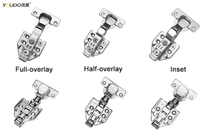 Youdo nhà máy bán hàng nóng 3D bản lề có thể điều chỉnh Clip-on đồ nội thất phần cứng Tủ bản lề mềm đóng thủy lực bản lề cho nhà bếp - Product Image 3