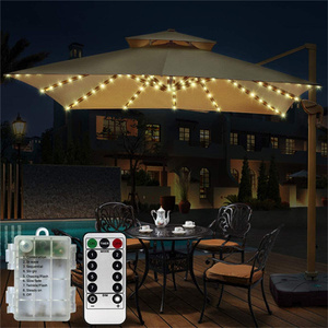 Wasserdichte Patio LED Umbrella String Light 8 Beleuchtungs modus mit Fernbedienung Umbrella Lights Beach Garden - Product Image 3