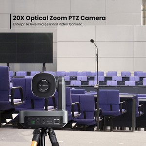 Комплект профессиональных PTZ-камер и контроллеров-20x NDI PoE камера PTZ с клавиатурой Джойстик контроллер для прямой трансляции