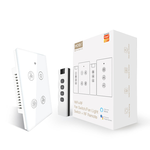 MOES Smart Switch Tuya WiFi RF Ceiling Fan with Light Wall Switch Smart Life Wireless Remote <strong>Control</strong> Home <strong>Automation</strong> <strong>System</strong> - Product Image 1