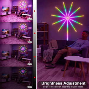 Shenzhen Factory Tuya Smart WiFi Firework Wall RGB-IC 195 <strong>LED</strong> Ambient Light With APP Remote Control PST-FW120 - Product Image 4