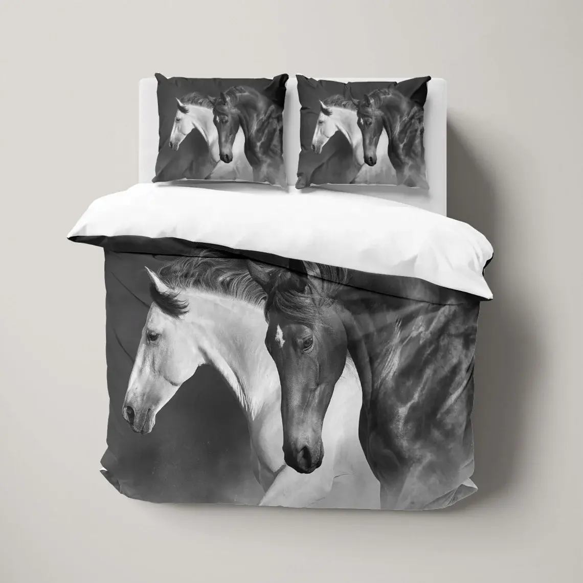 Ensembles de literie cheval sauvage cool collections cheval couette ensemble de literie housse de couette drap de lit ensemble de literie