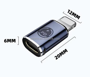 PD35W hızlı şarj USB C 8pin adaptörü USB C kablo dönüştürücü veri senkronizasyon konektörü destek Emark kablosu - Product Image 5