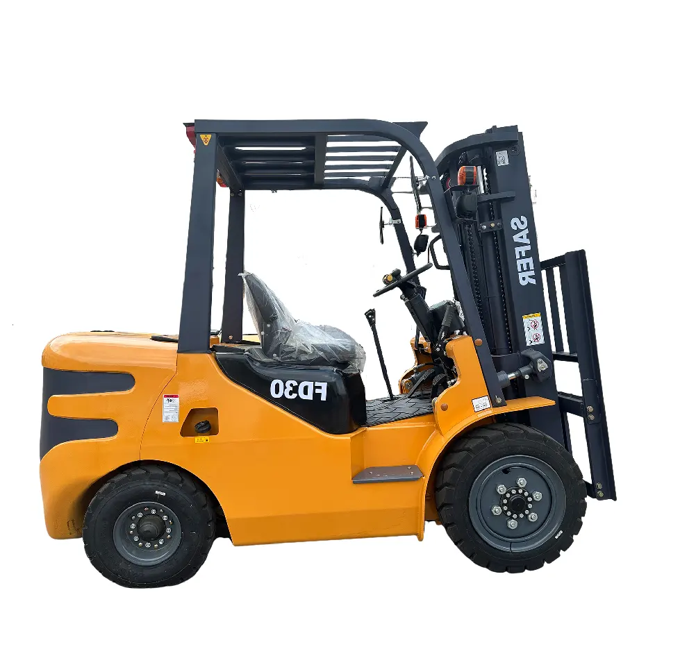 Diesel forklift Saferlifts 10 years forklift factory montacargas double triple mast solid tire accept customization for dealers
