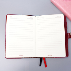 B6 Coded Lock Plan Weekly Leather Promotion Planner <strong>Elastic</strong> Tape Customized Logo HardCover PU Journal Agenda <strong>Notebook</strong> for Diary - Product Image 4