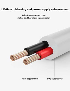 Cable adaptador de toma de corriente USB de carga rápida Universal 3A DC35135 Cable de carga USB a CC con chaqueta de PVC y TPE - Product Image 6