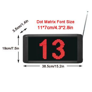 Wireless <strong>Queue</strong> Calling <strong>System</strong> with 2 Digits <strong>Display</strong> and Spanish Voice Prompt