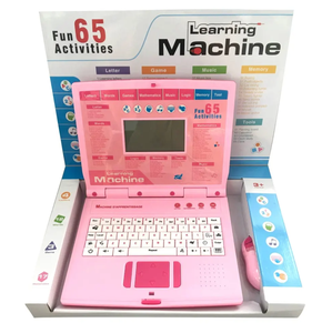 65 Funktionen Kinder Englisch Lernsprache Spielzeug Intelligente Kinder Laptop Lernmaschine mit Maus - Product Image 2
