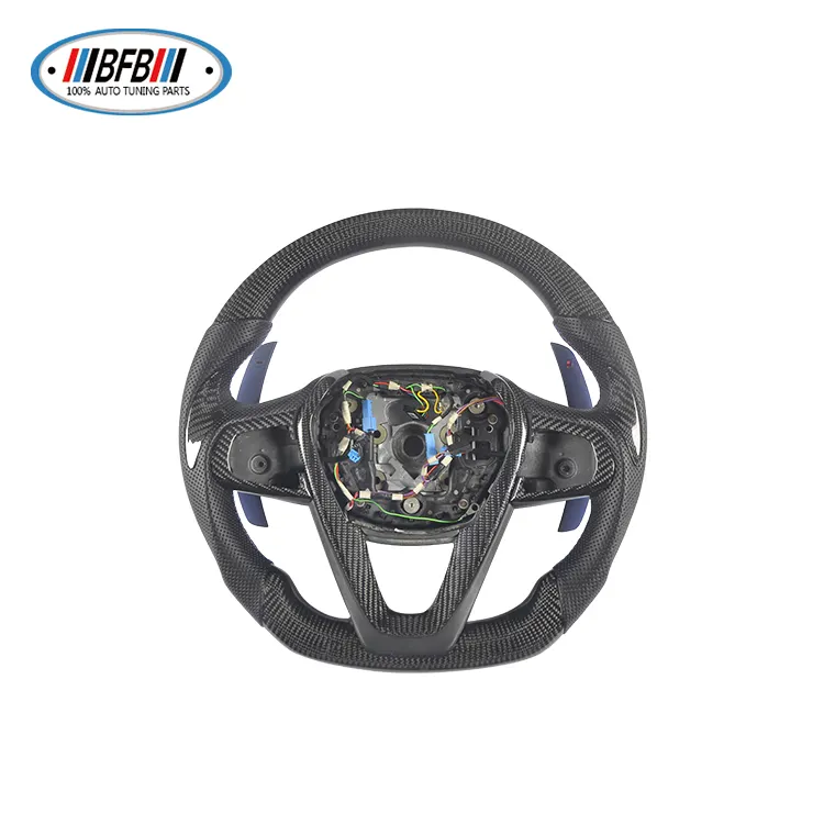 BFB 100% Real Carbon Fiber Steering Wheel With Shift Paddles For BMW G30 Car 2014-2017