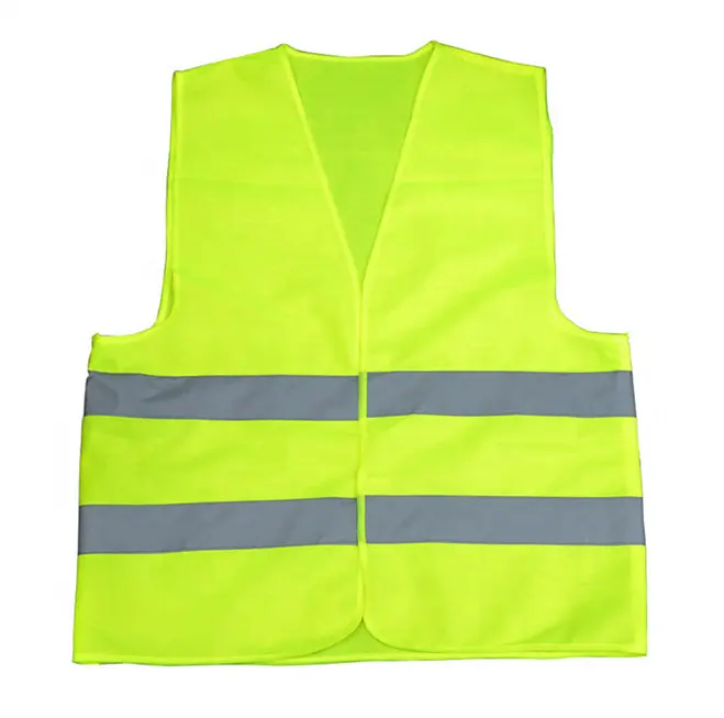 construction 3M Reflective stripes Safety Vest Hi-vis Yellow knitted Vest